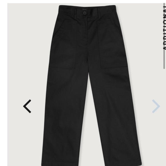 OAK + FORT Wide Legged Cropped Cargo Pants - Picture 6 of 6